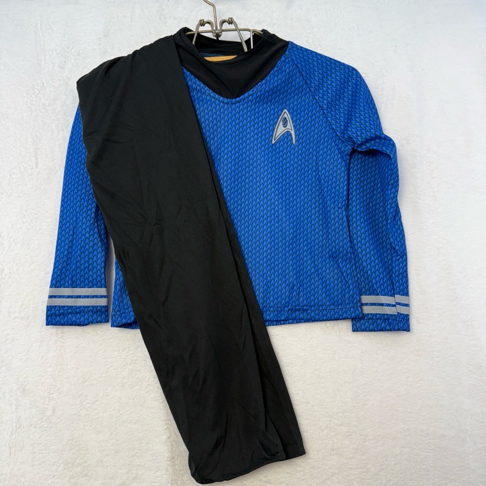 Rubie's Spock Costume Kid Medium 5-7 Y Blue Black Star Trek Halloween SciFi Play